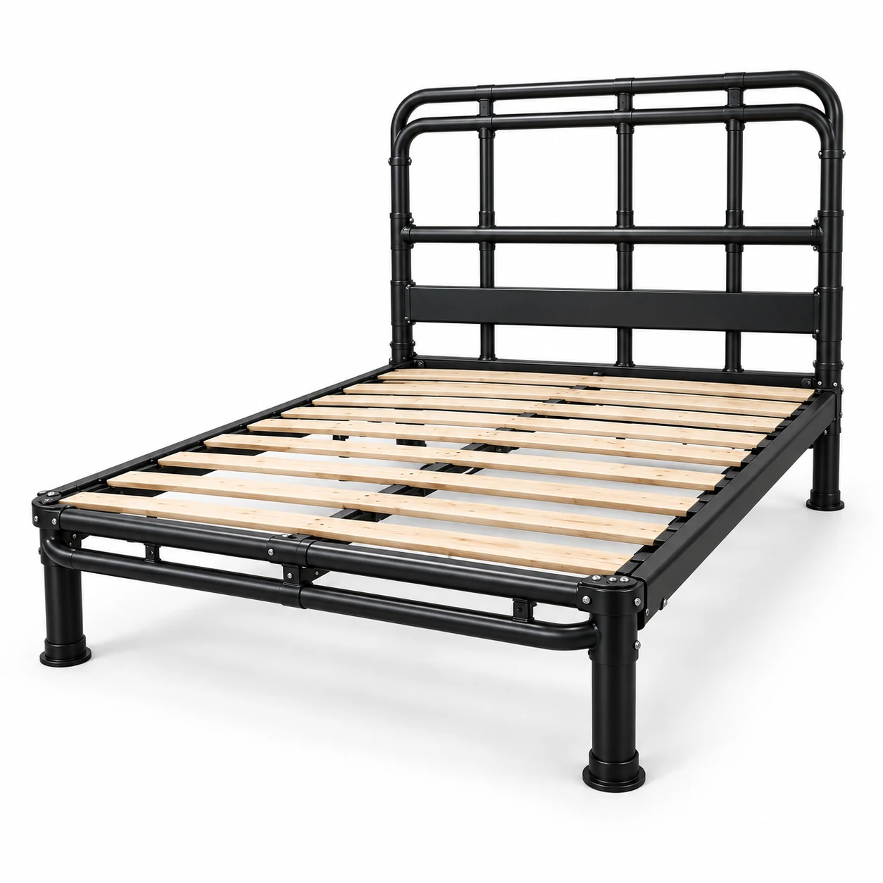 wood-slat-bed-frame